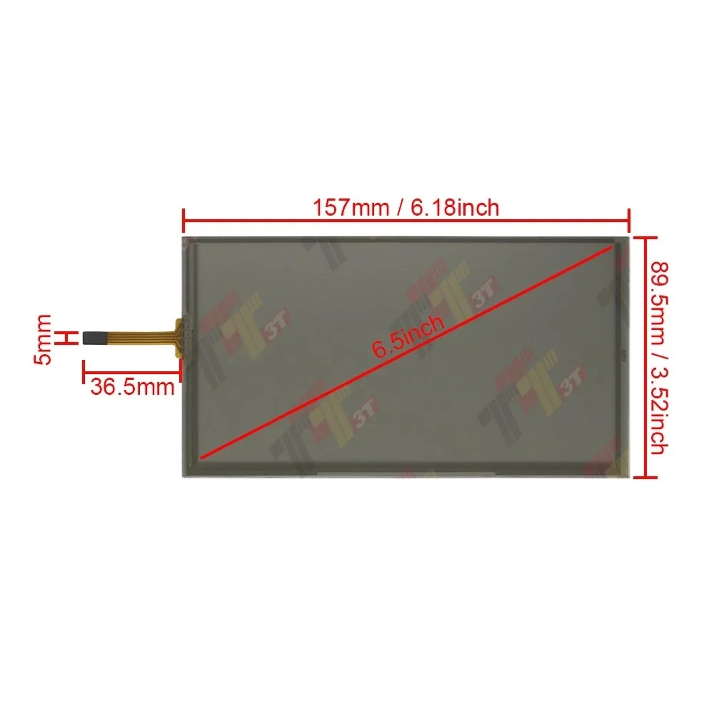 4-Draht 6,5" Touchscreen-Digitizer für Hyundai Santa Fe Tucson, Kia, Ssangyong Radio Navigation – Detail 4