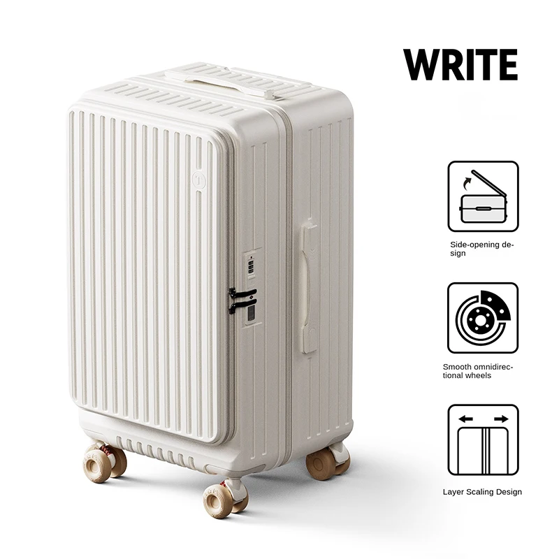 

Side-Opening Front-Opening Luggage 28/30 inch Large Capacity Expandable Thickened Wear-Resistant Silent Wheel Travel Suitcase
