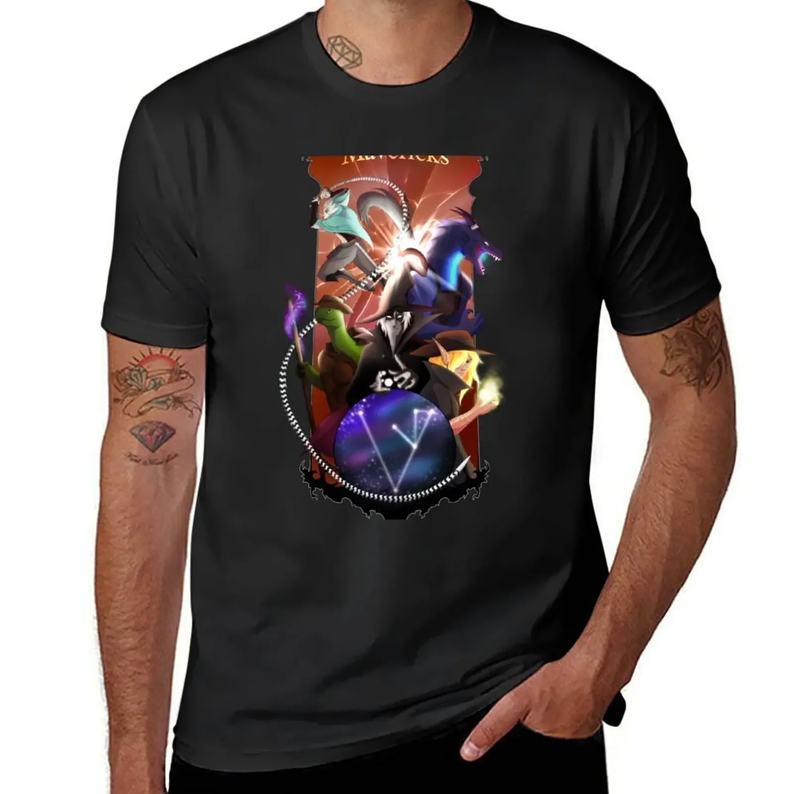 

DnD Mavericks Poster T-Shirt hippie clothes Aesthetic clothing heavyweights anime t shirts black t shirts for men