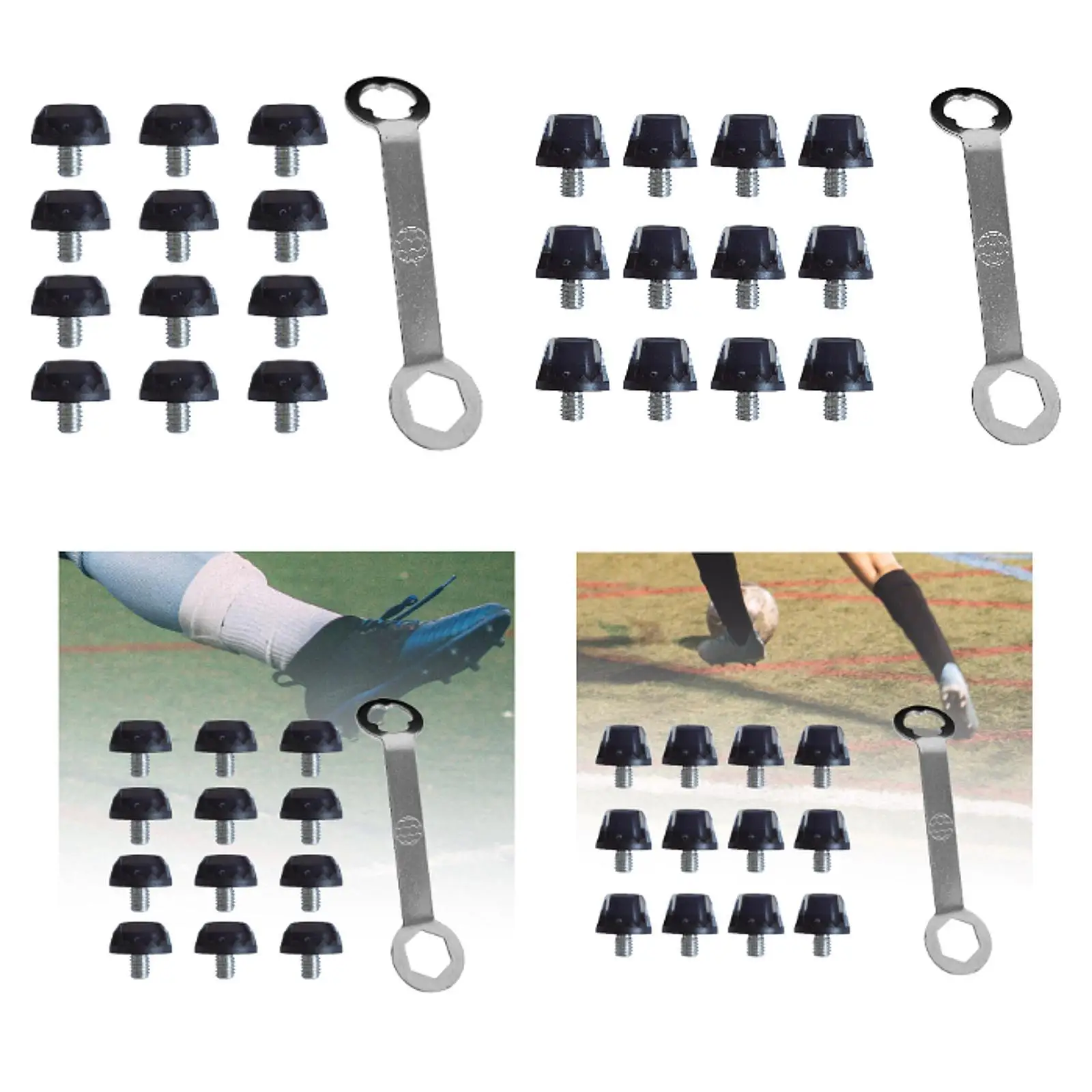 12 個ラグビーシューズスタッドトラックシューズアクセサリープロフェッショナル M5 芝生滑り止めサッカースタッドサッカーブーツスパイクトレーニング用