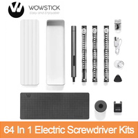 New Wowstick 1F+ Pro Electric Screwdriver Kits 64 In 1 Lithium-ion Rechargeable Cordless Screw Driver Set LED Light Repair Tools