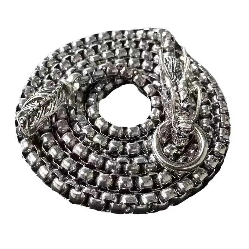 Tactical EDC Stainless Steel Faucet Box Chain Bracelet Solid Metal Self Protection Survival Tools Outdoor Self-defense Tool 1M