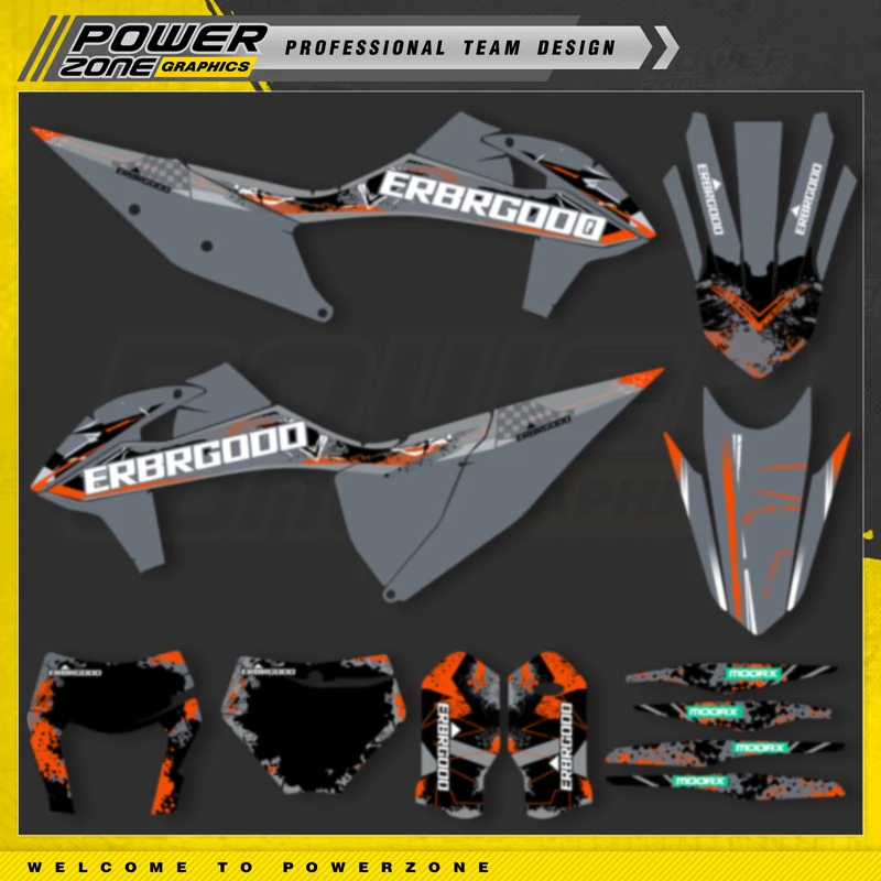 

PowerZone For KTM EXC EXC-F 2020 2021 2022 2023 150 200 250 300 350 450 500 Graphics DECALS Stickers Kit For 2019-2022 SX SXF 88