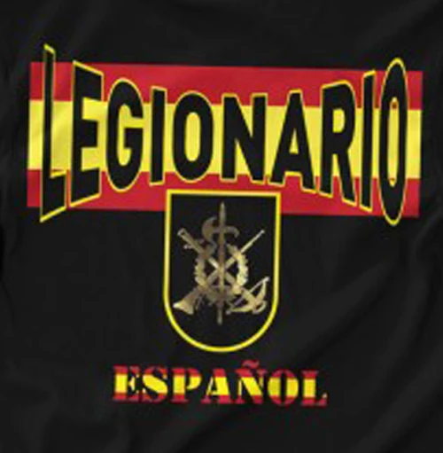 Spanish Legion Motto Badge T-Shirt 100% Cotton O-Neck Summer Short Sleeve Casual Mens T-shirt Size S-3XL