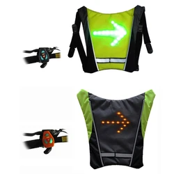 LED Turn Vest Reflective Vest with Direction Remote Control Turning Lights Waterproof USB DropShipping