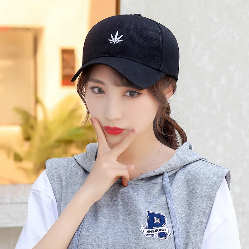 Summer unisex white black fitted women baseball hat Sports Golf Girl embroidered caps Adjustable hat circumference size for men