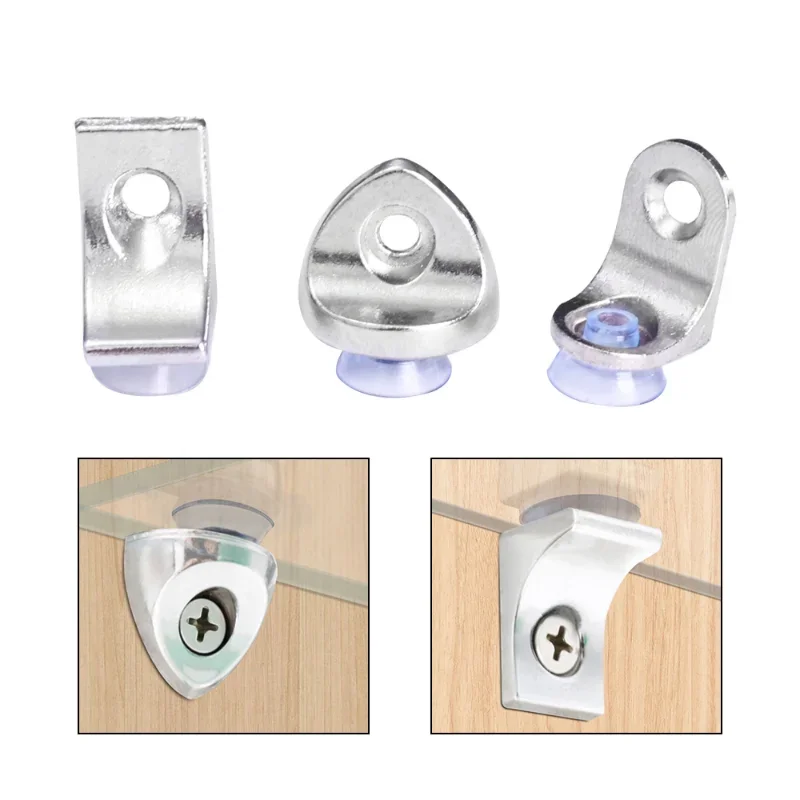 12-Pack Shelf Brackets & Closet Support Pegs – Heavy Duty Zinc Alloy Partition Pins With Suction Cups For Glass & Wardrobe Shelves
