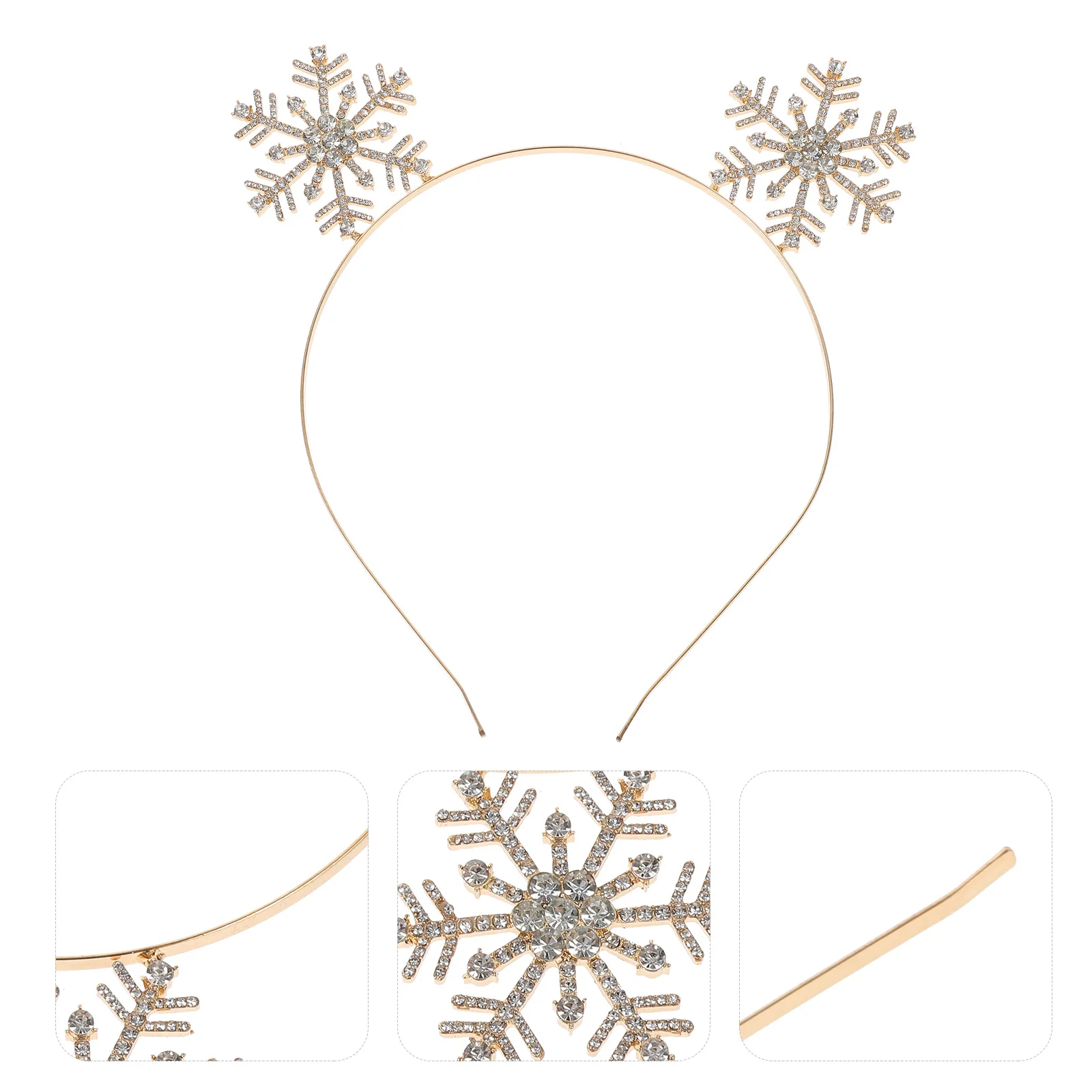 

Snowflake Hairband Costume Party Hairbands Christmas Headbands Women Fashion Decoration Accessories Decorate Festive Rhinestone