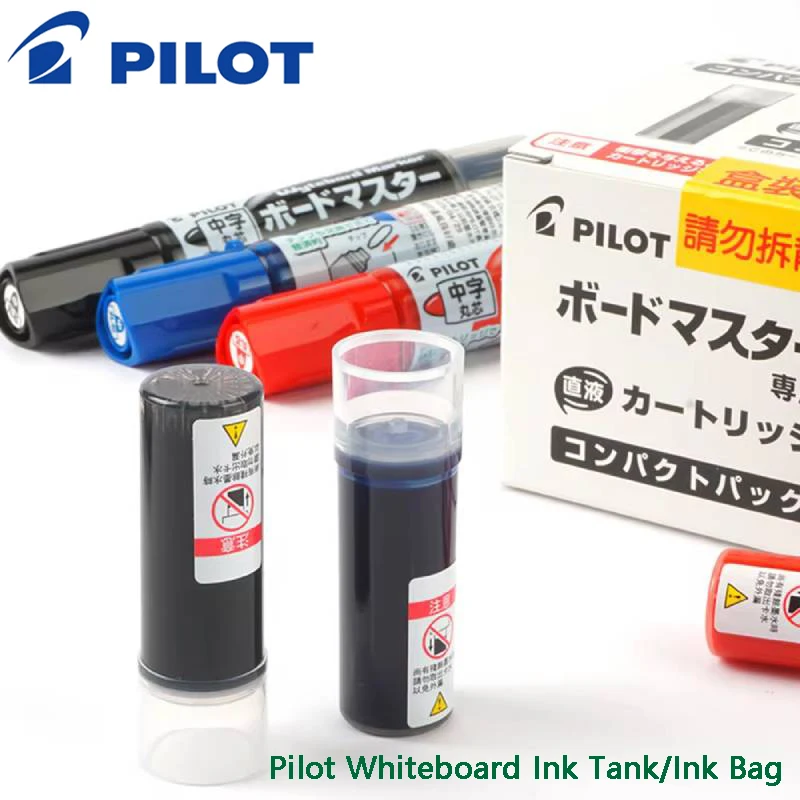 1/2pcs Pilot V Board Master Dry Erase Marker Refills Bag, Japanese WBMA Eco Ink Filled Stationery for Talk Meeting Teaching Tank