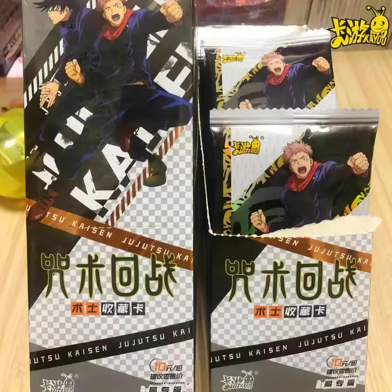 

Genuine Kayou Jujutsu Kaisen Card Advanced Chapter Gojo Satoru Fushiguro Megumi Itadori Yuji Warlock Collect Card Toys Kid Gift