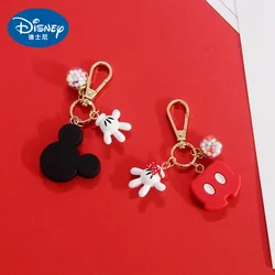 Disney Mickey Mouse Keychain Pendant Cartoon New Rubber Keychain Car Pendant Airpods Pendant U Disk Anti-Lost School Bag Pendant