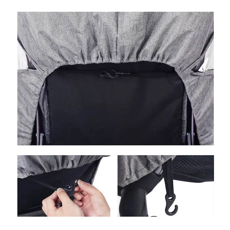 Double Stroller Rain Cover Universal Waterproof Stroller Cover for Twin Strollers Wind Cover for Winter Stroller Accessories