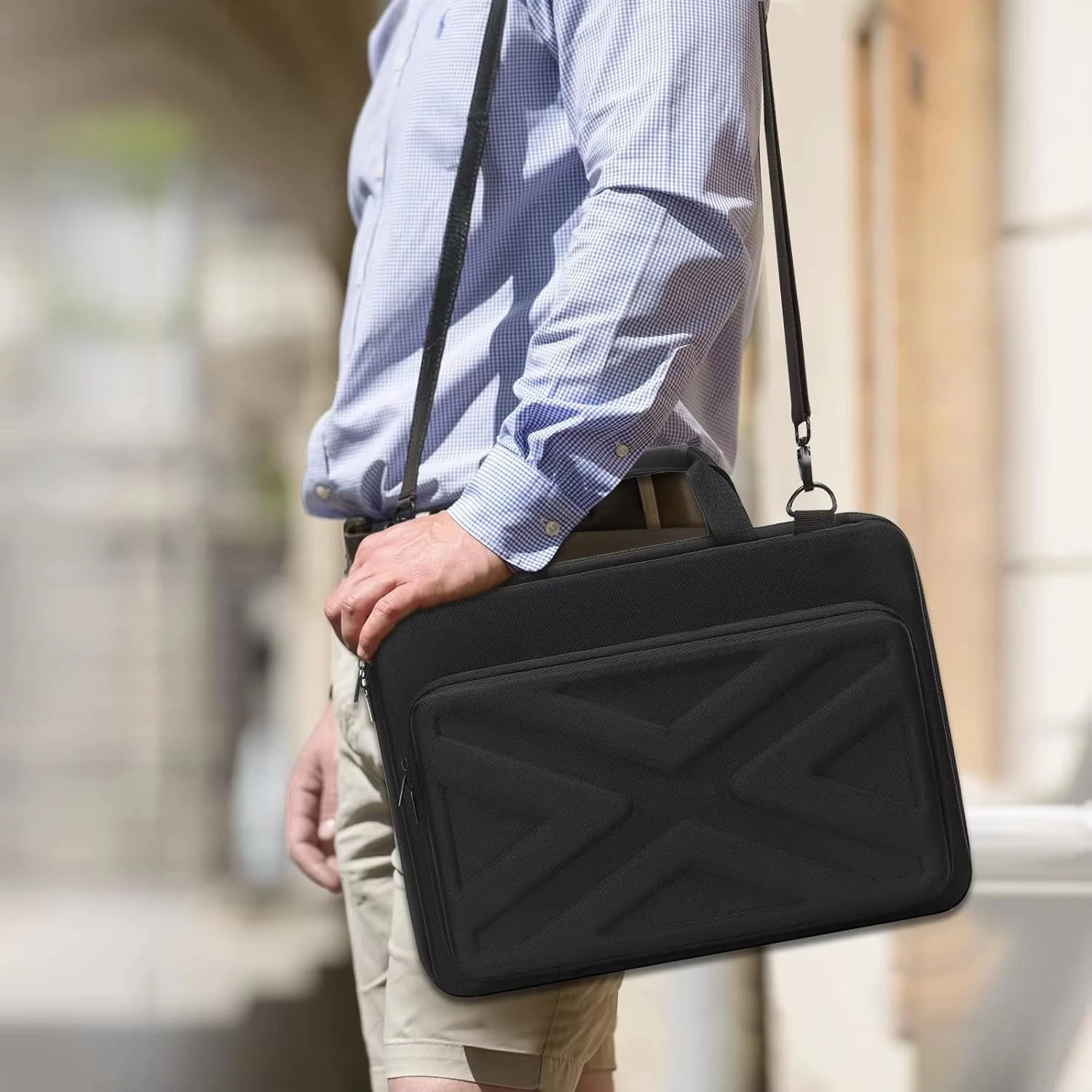 Heavy Duty Laptop Sleeve Case Waterproof Handbag Cover for 18 inch MSI Titan 18 HX A14V, Raider CreatorPro X18with Accessory Bag