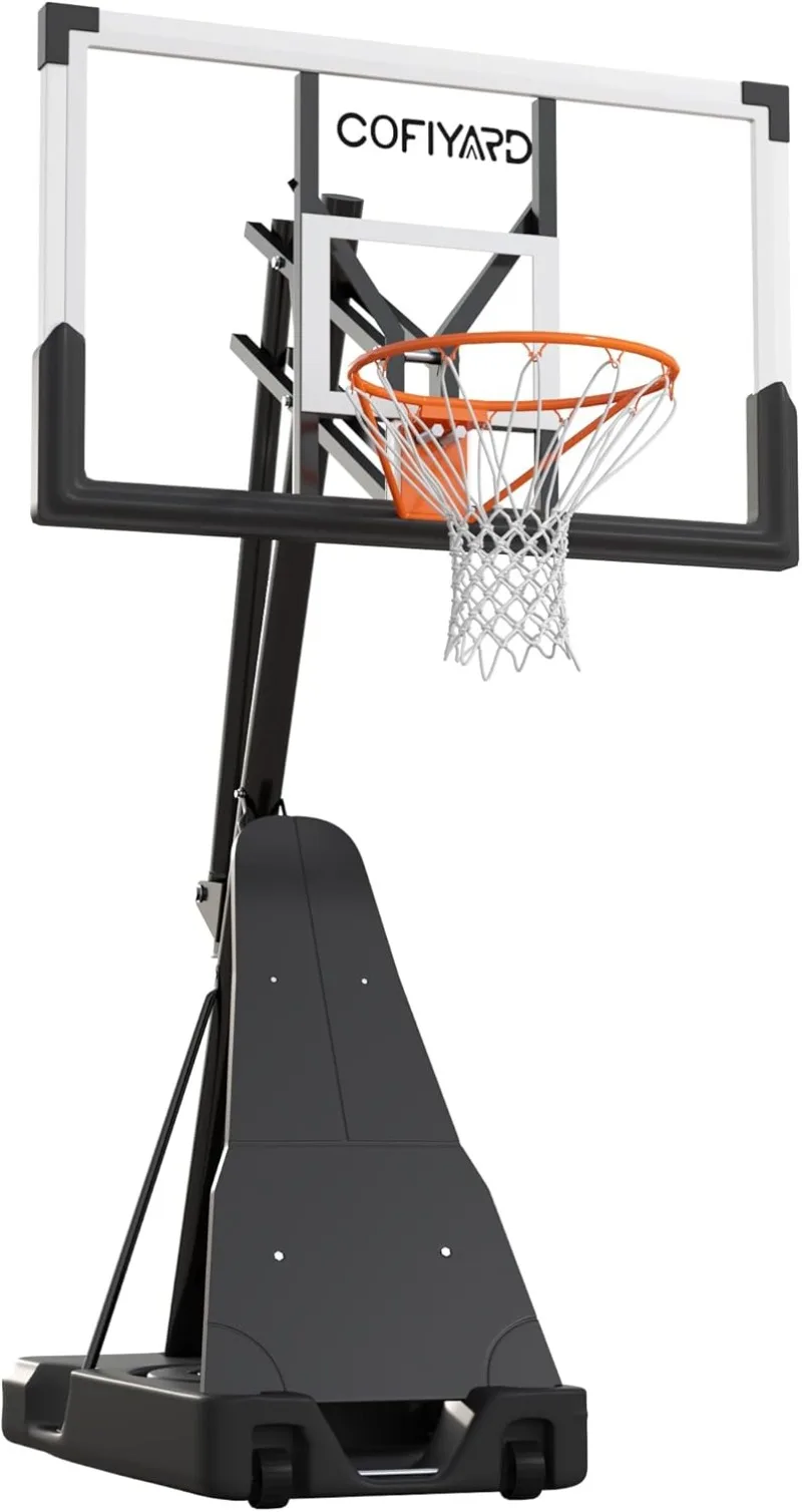 

Basketball Hoop Outdoor with 54 Inch Shatterproof Backboard, 10FT Height Portable Basketball Hoop Outdoor