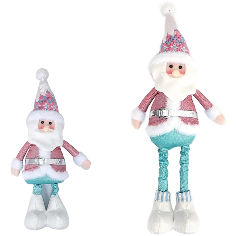 

Рождественские плюшевые куклы с Санта-Снеговиком и оленями из эластичного мягкого тканевого материала для сезонного украшения