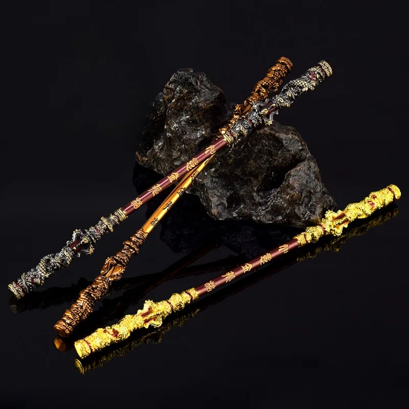 سيوف معدنية رائعة أنيمي ، أسطورة سوداء: سلاح ووكونغ ، صن ووكونغ ، لعبة القرد الملك ، زخرفة سطح المكتب ، مجموعة الحلي ، 22 *