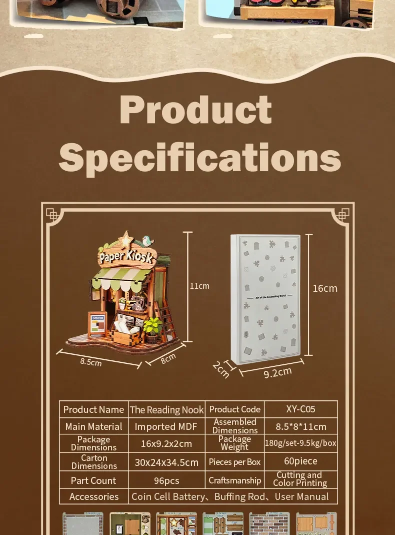 DIY Holz-Miniatur Japanische Taverne mit Beleuchtung als Geburtstagsgeschenk für Freunde, Heimdekoration und Bastelarbeiten – Detail 14