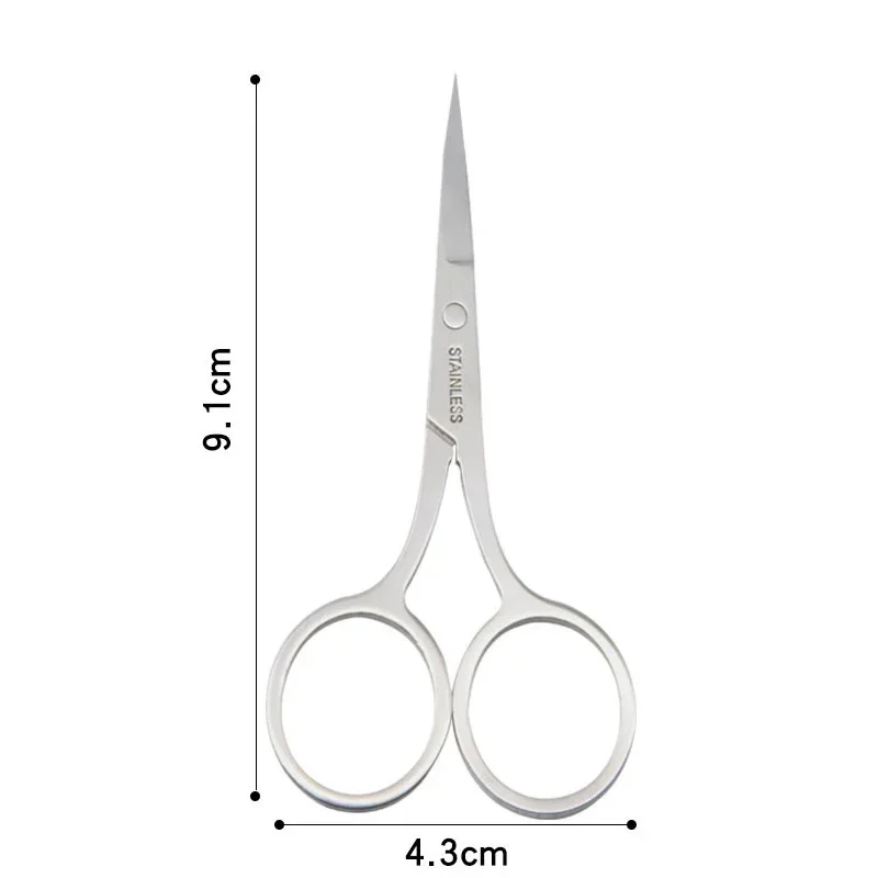 Tool Scissors Nails Art 1PC Nail Cuticle Accessories Scissor Eyelash Trimmer Facial Hair Remover Manicure Scissor Makeup Eyebrow