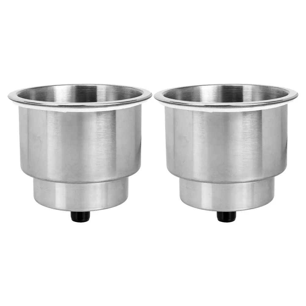

2pcs Stainless Steel Cup Holder for Kayak Boat Yacht Marine Accessories Drink Holder Durable Universal Design Boat Seat Insert
