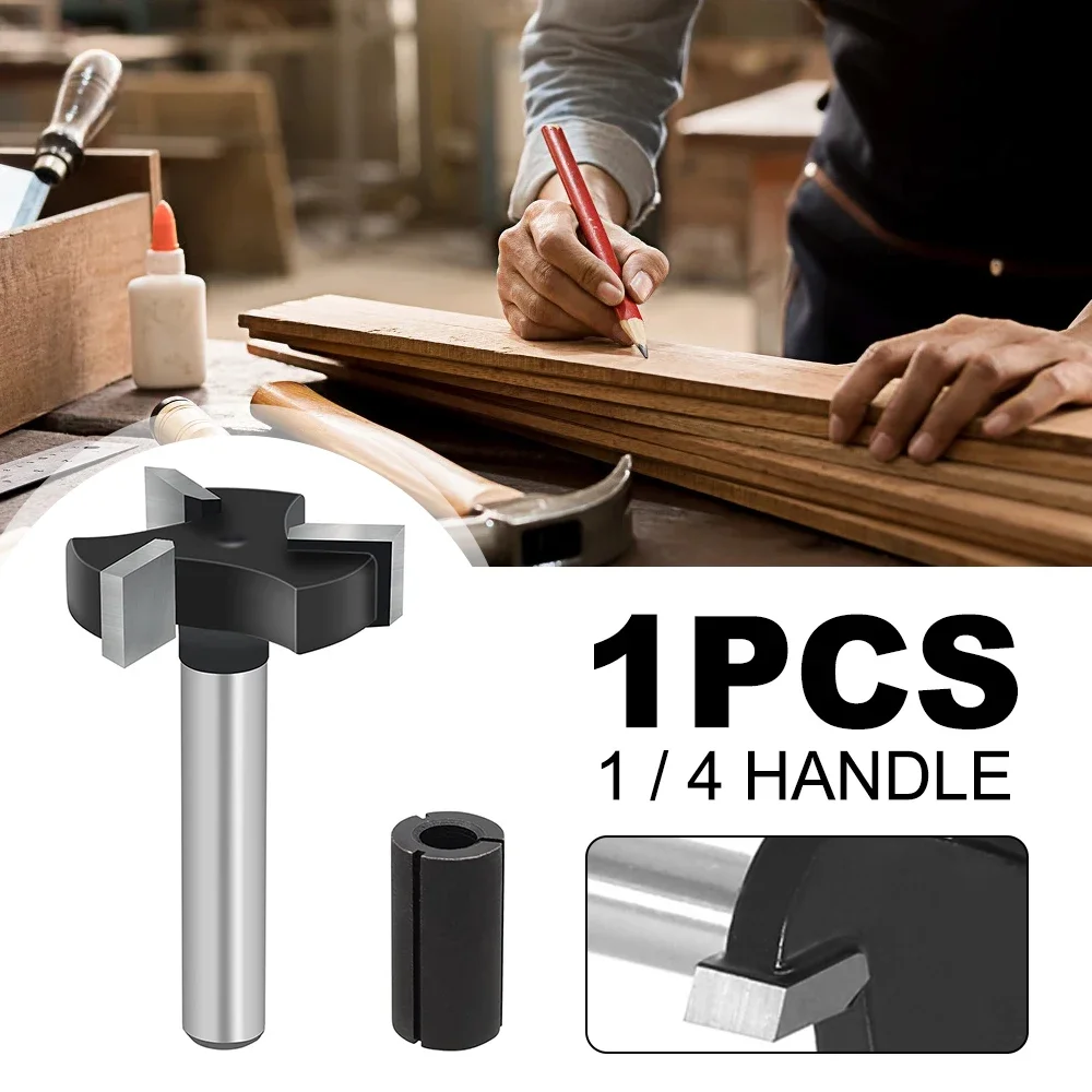 CNC Spoilboard Surfacing Router Bits 1/4 inch Shank 1 inch Cutting Diameter Slab Flattening Router Bit Planing Bit Wood Planing