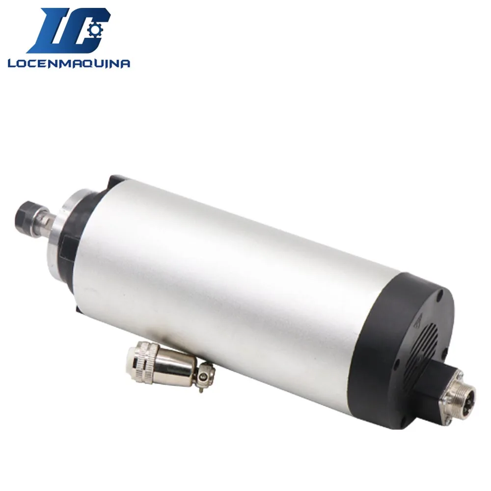 1.5KW CNC chłodzenie powietrzem zestaw wrzeciona 1.5KW ER11 AC220V chłodzenie powietrzem silnik wrzeciona + falownik VFD + 80mm odlew aluminiowy zacisk wrzeciona