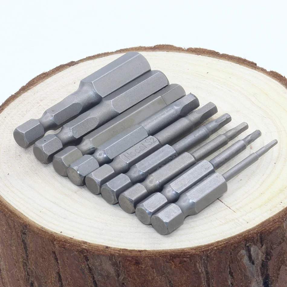 1Pcs Hohe Qualität 50mm S2 Stahl Innensechskant Schraubendreher Schraubendreher Kit Hand Werkzeuge Magnetische Bohrer Schraubendreher-set Bits