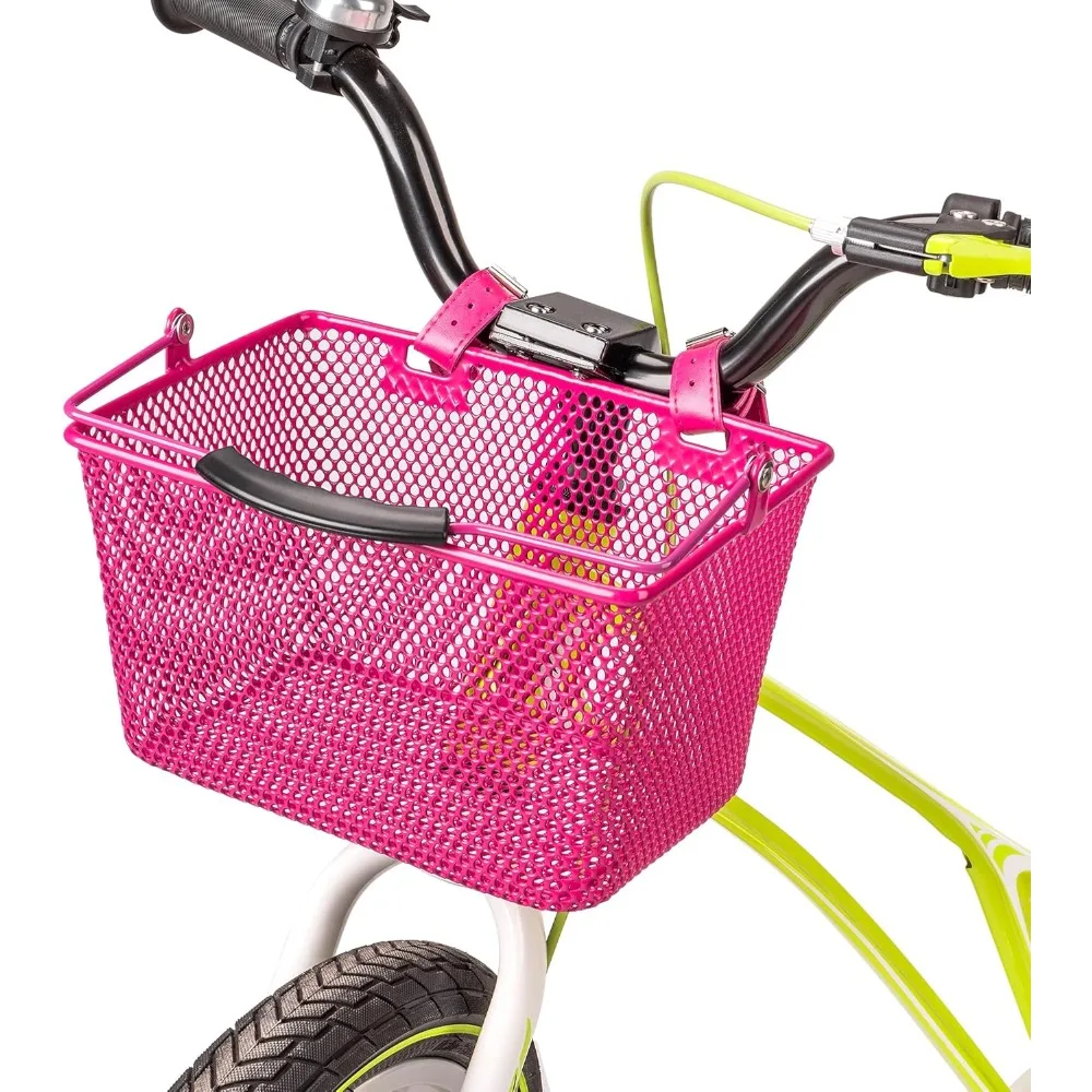 

Детская металлическая передняя корзина для велосипеда, корзина для велосипеда для подростков, аксессуары для детских велосипедов и самокатов