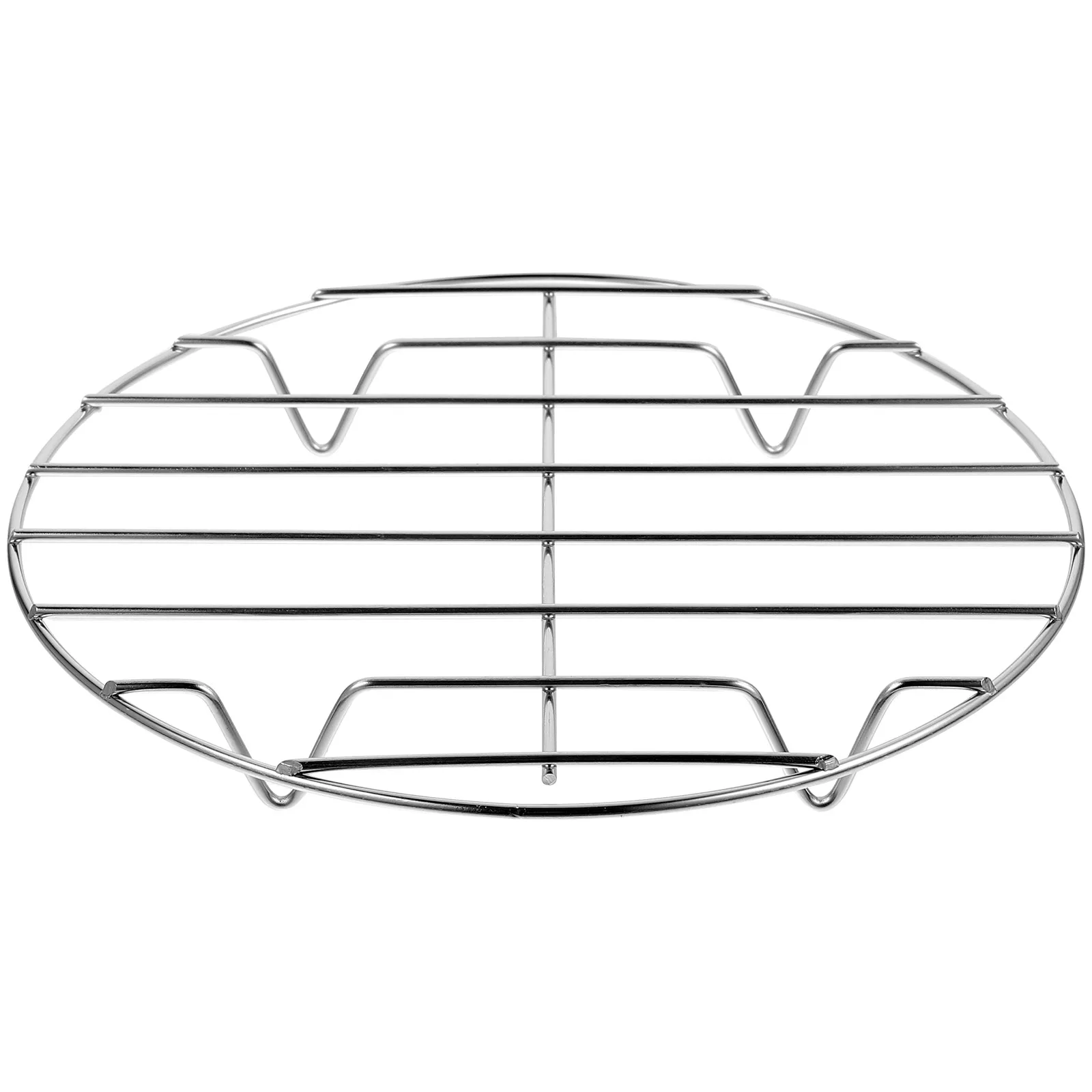 

Stainless Steel Grill Rack 20cm for Cooking Meat Fish BBQ Net Grilling Bakers Pizza Round Grill Rack Seafood Vegetable