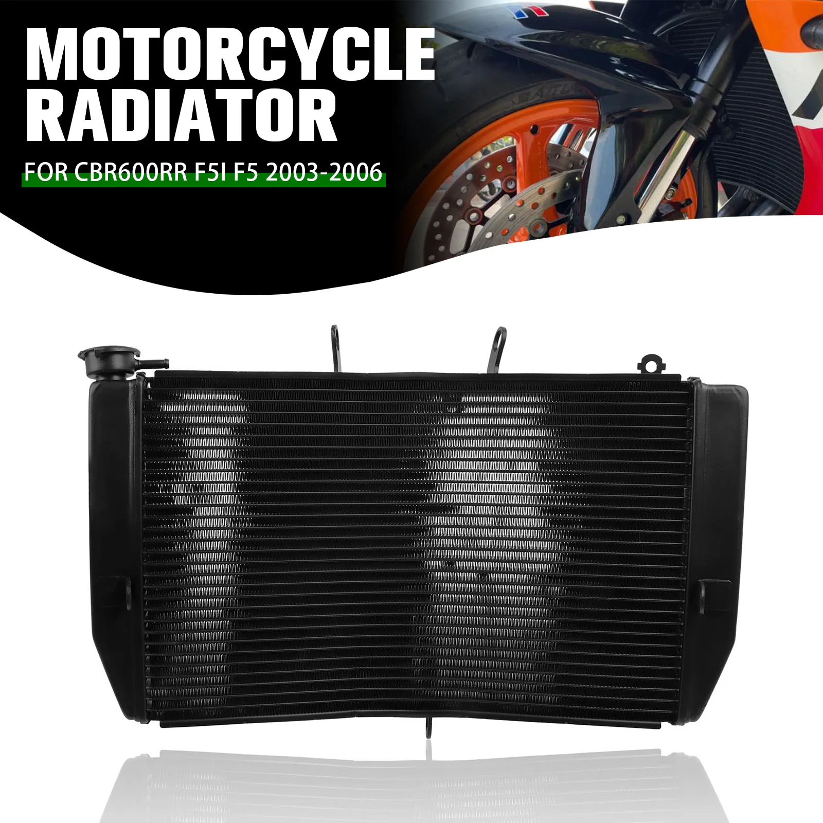 

Motorcycle CNC Engine Radiator For Honda CBR600RR CBR600 RR F5I CBR 600 RR F5 2003-2005 2006 Cooling Cover Engine Water Tank