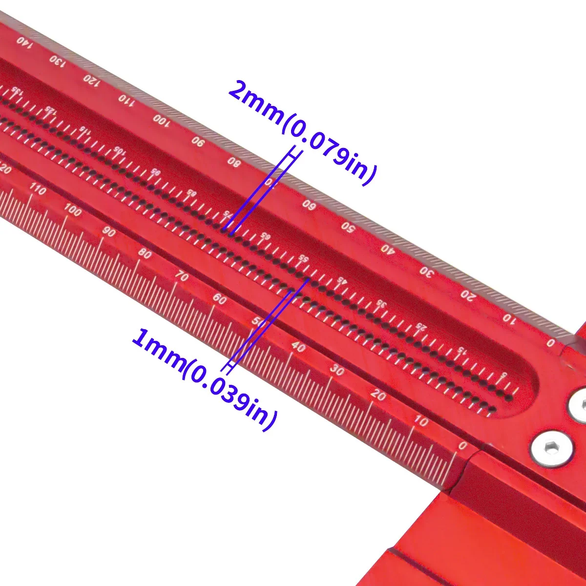 500MM dřevoobráběcí písař t-type svrchovaný orýsování svrchovaný aluminium slitina linky kresba značení měrka DIY měřicí nástroje