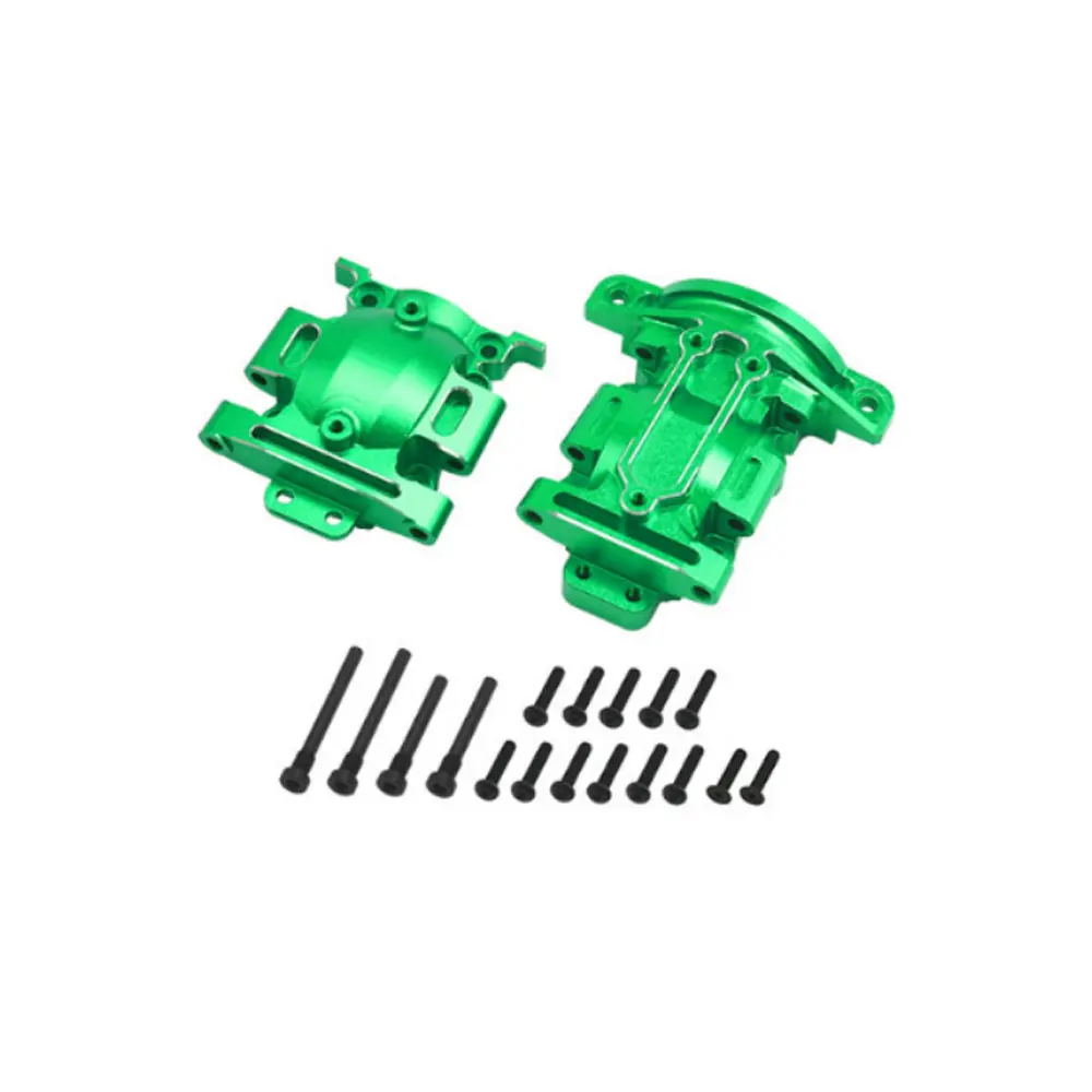 Caixa de Câmbio Dianteira e Traseira de Alumínio 7075 Hot Team para Peças de Upgrade de Carro RC TRAXXAS Mini Maxx