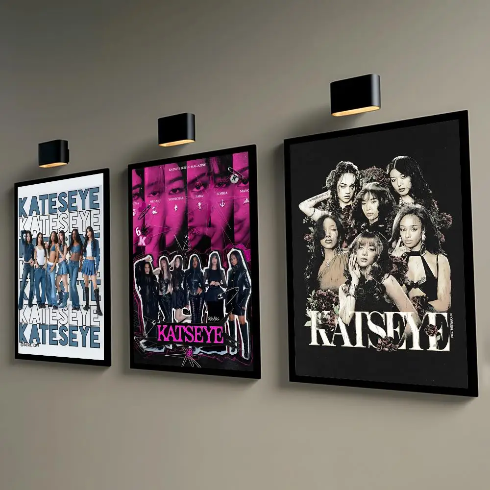 K-KATSEYES Pop Music Group Poster Wall Poster Self-adhesive Waterproof For Decorating Bedrooms & Dorms & Headboard Wall for Fans - view 4