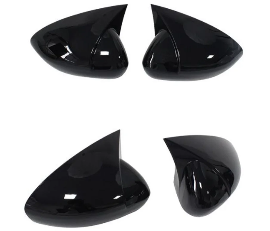 2X Horn Side Wing Mirror Cover Caps For FIAT TIPO EGEA 2015-2022 Rearview Mirror Cover Shell Case Trim Add On Car Accessories