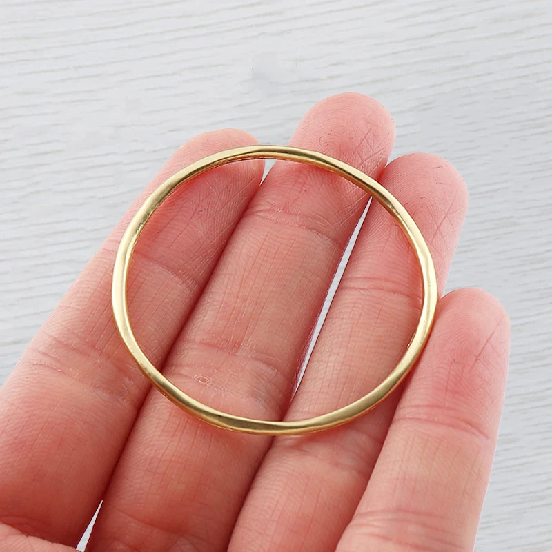 

20 x Gold Plated Large Circle Round Hoop Hollow Open Charms Connectors For DIY Earrings Necklace Jewelry Making Materials