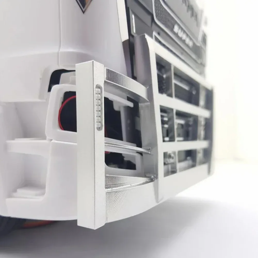 

Для 1/14 Tamiya RC Truck Scania 770s 56368 DIY Запчасти Металлический передний бампер