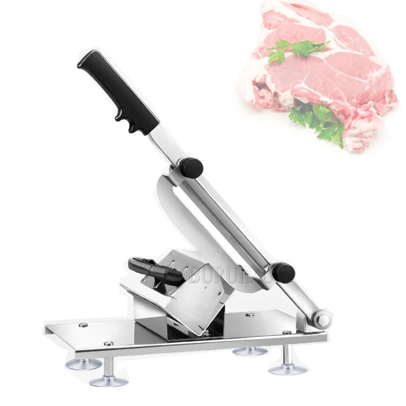 Commercial Household Manual Lamb Beef Slicer Frozen Meat Cutting Machine Vegetable Mutton Rolls Hand Mincer Cutter