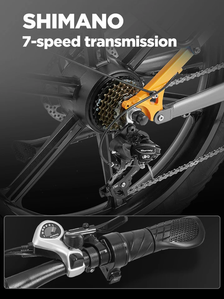 RANDRIDE YX80 electric bike peak 3000W dual motor 48V20AH battery mountain e-bike 26 tire all-terrain off-road electric bicycle image 7