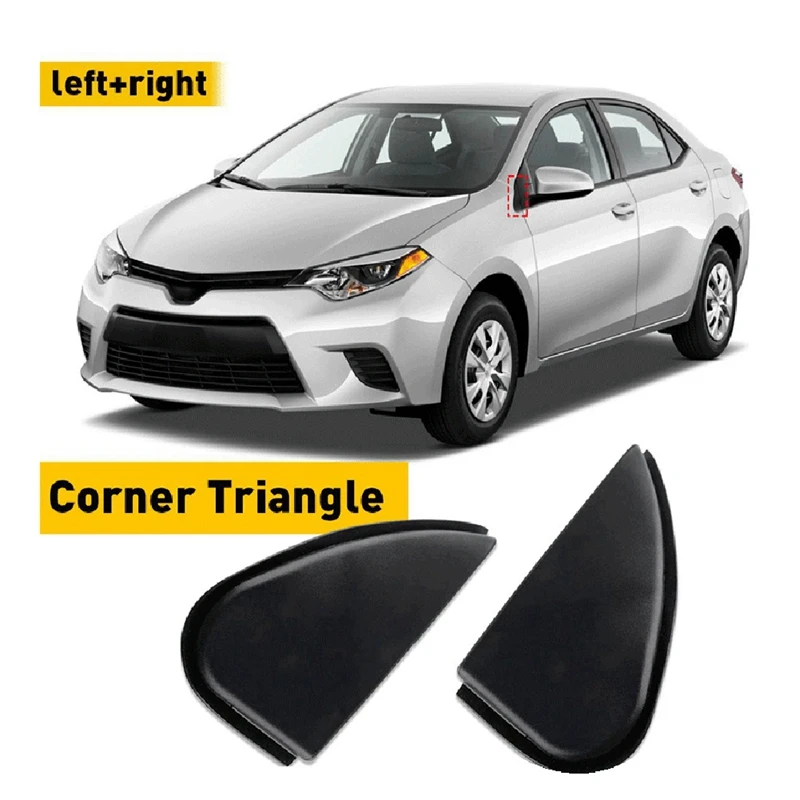 1쌍 백미러 삼각형 펜더 코너 커버 60118-02170 6011702170   Toyota Corolla 14-18 창 삼각형 패널-T45C용