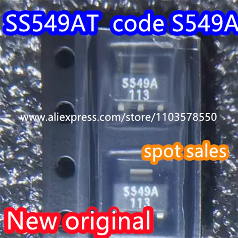

10 шт., 100% Новый оригинальный S549A SS549AT SS549A, однополярный чип датчика зала, ниже 89