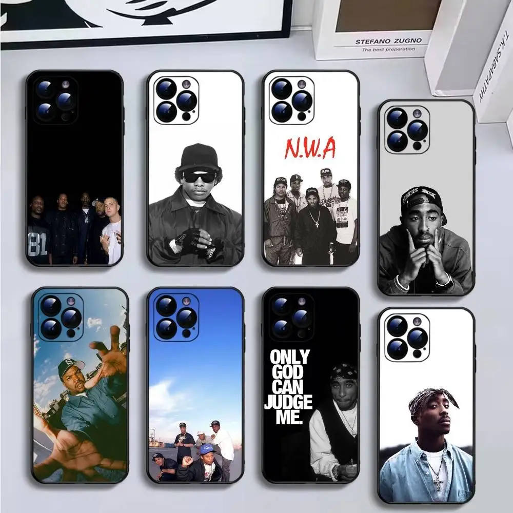 

Rapper Eazy E Phone Case For iPhone16,15,14,13,12,11 Plus,Pro Max,XS,X,XR,SE,Mini,8,7,Soft Black Cover