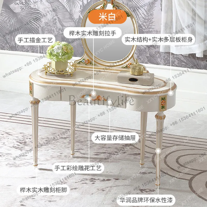 D25  court dresser European style villa high-end home bedroom makeup table