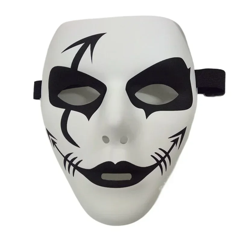 

2025 Hip-Hop GHOST DANCE Mask White Popping Face Masque Halloween Party Carnivals Adjustable Strap Mask