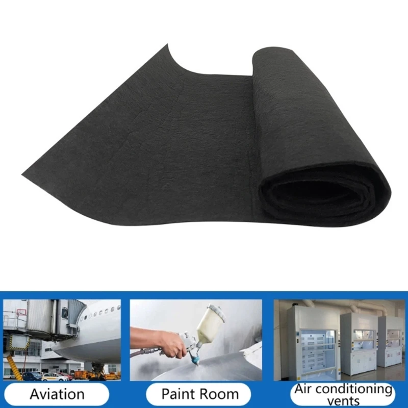 5mm Thick Upgraded Activated Carbon Air Filter Fabric Durable Non Woven Purifier Filter Fabric for Car Industrial Exhaust Gases