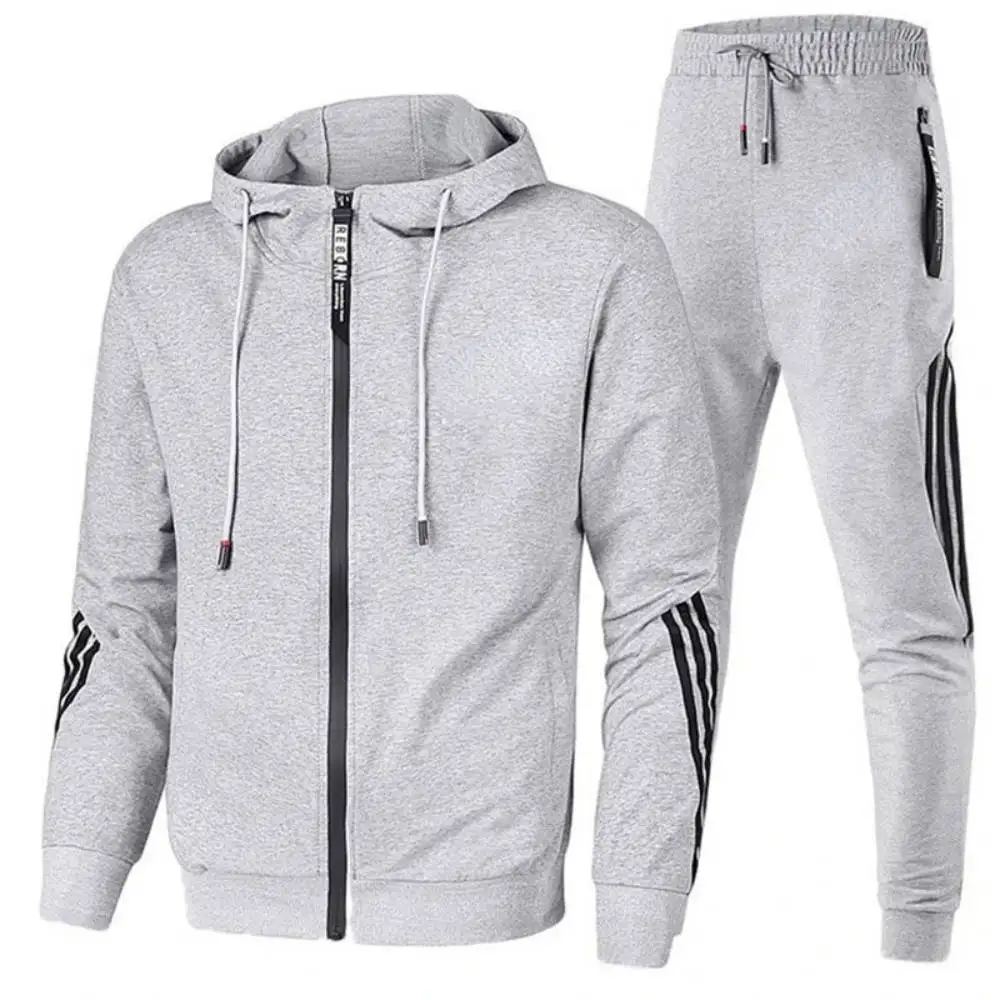 Nowe sportowe zestawy bluza sportowa zapinana na suwak odzież sportowa spodnie dresowe garnitur dres Fitness do biegania dla męska kurtka + spodnie