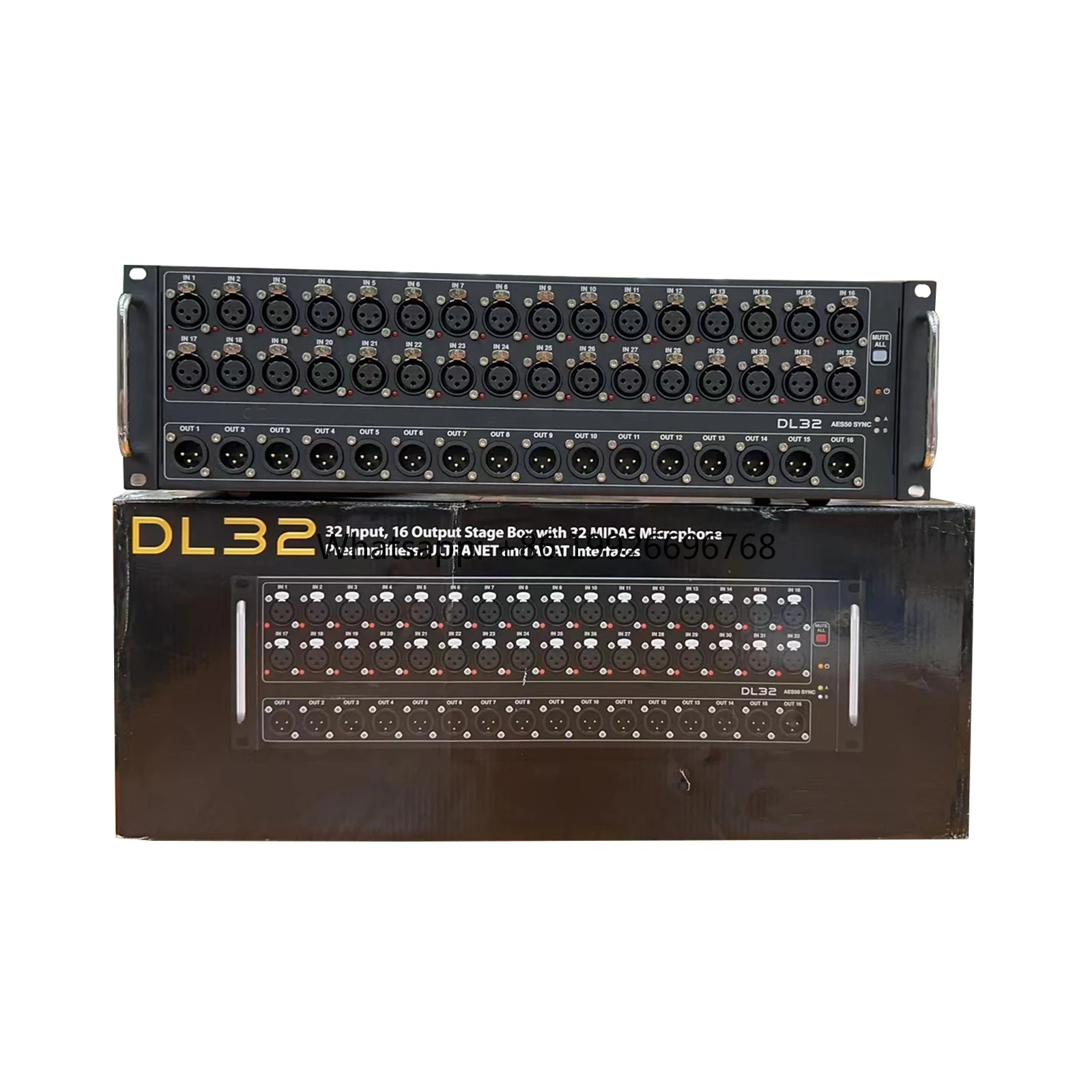 

DL32 Digital Mixer 32 Input 16 Output Stage Power Box with 32 Microphone Preamplifiers ULTRANET and ADAT Interfaces