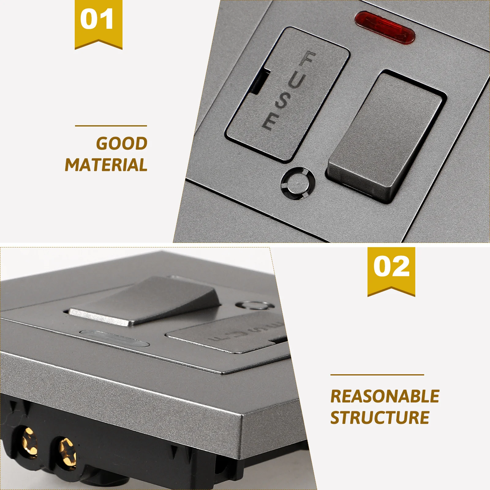 

Fused Material Accessory For Switch Electrical Fuse Switch Replacement Part Home Accessory Replacement