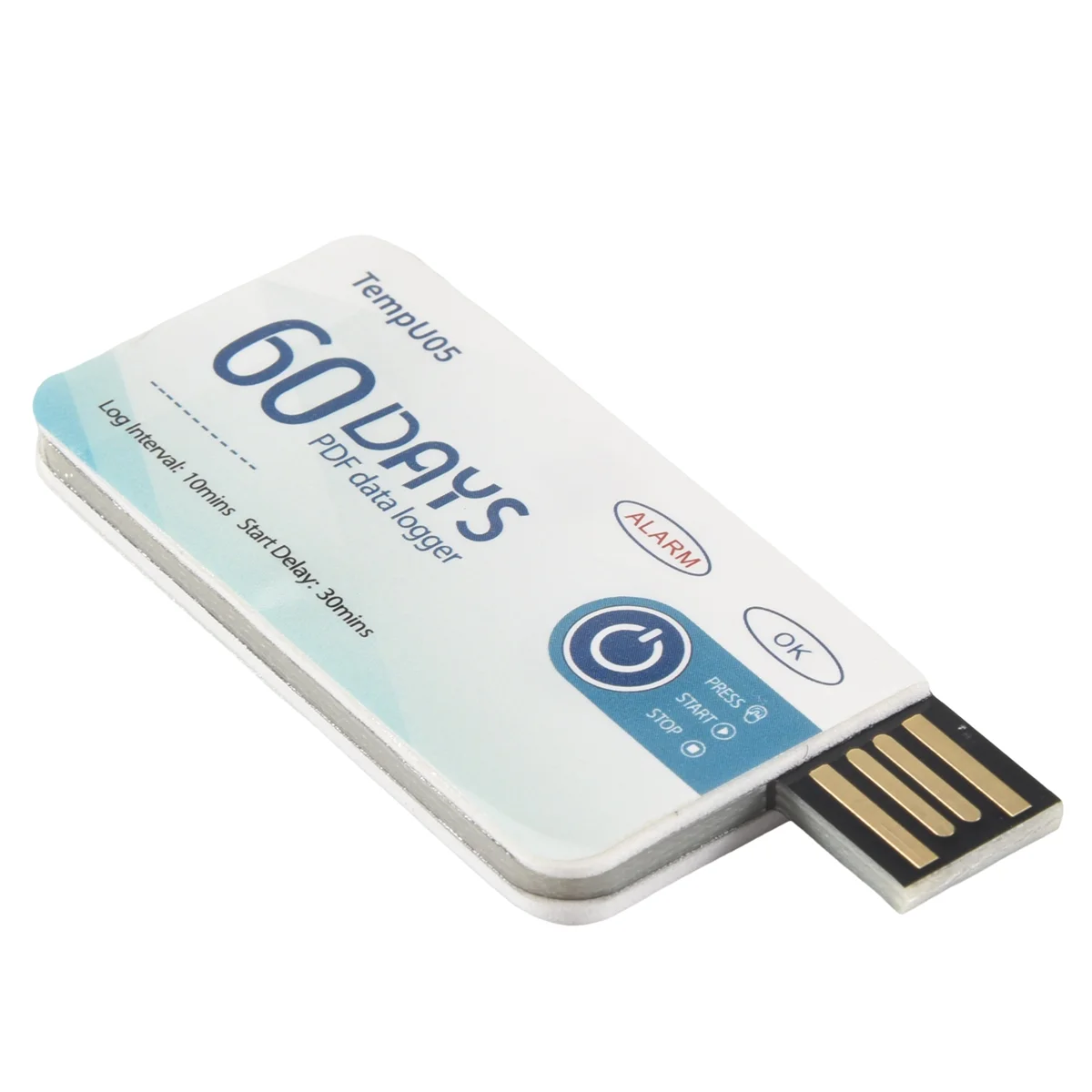 A99U Temperature Data Logger TempU05 60 Days PDF Report Temperature Recorder Single Use USB Temperature Record Instrument