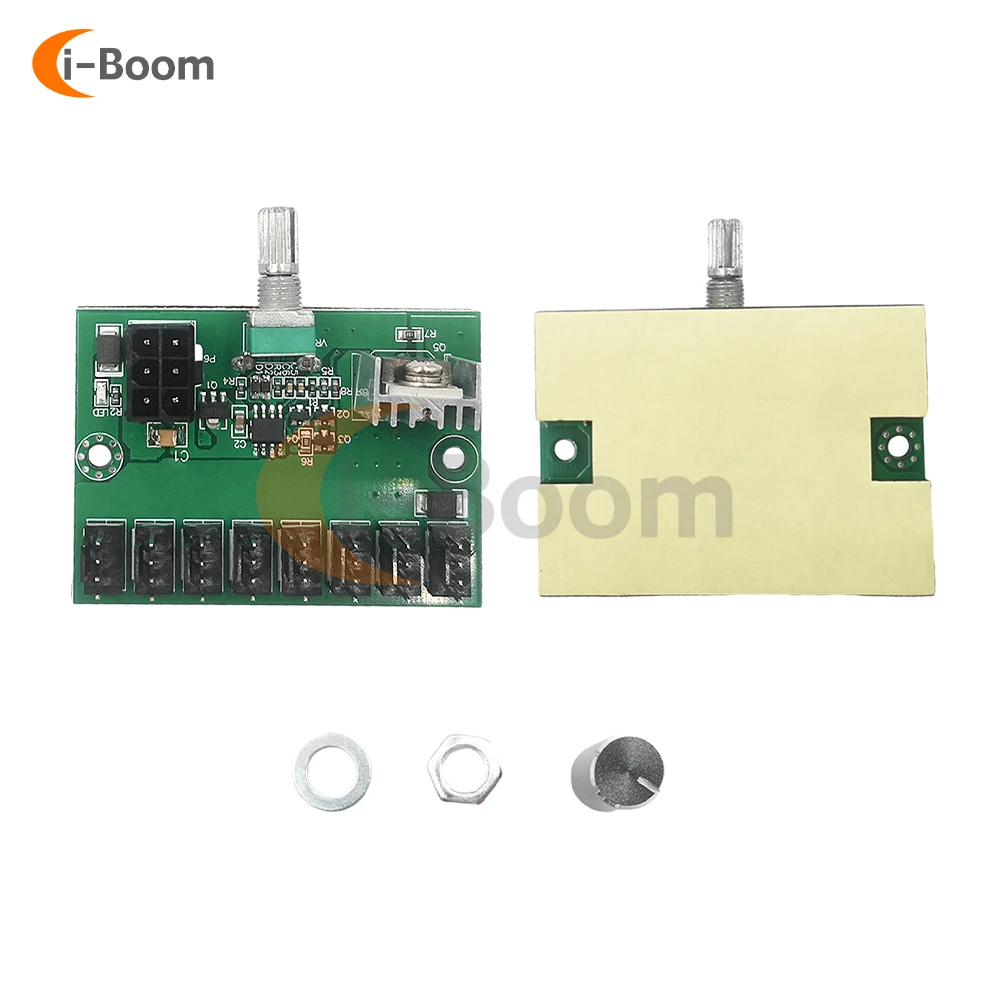 DC 12V 4/8-way Fan Speed Controller 2-pin 3-pin 4-pin Interface Fan Speed Controller Shutdownable Motor Speed Controller