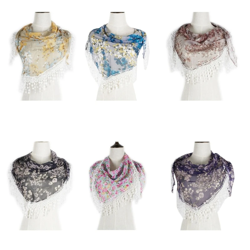 Модный прозрачный шифоновый шарф для женщин