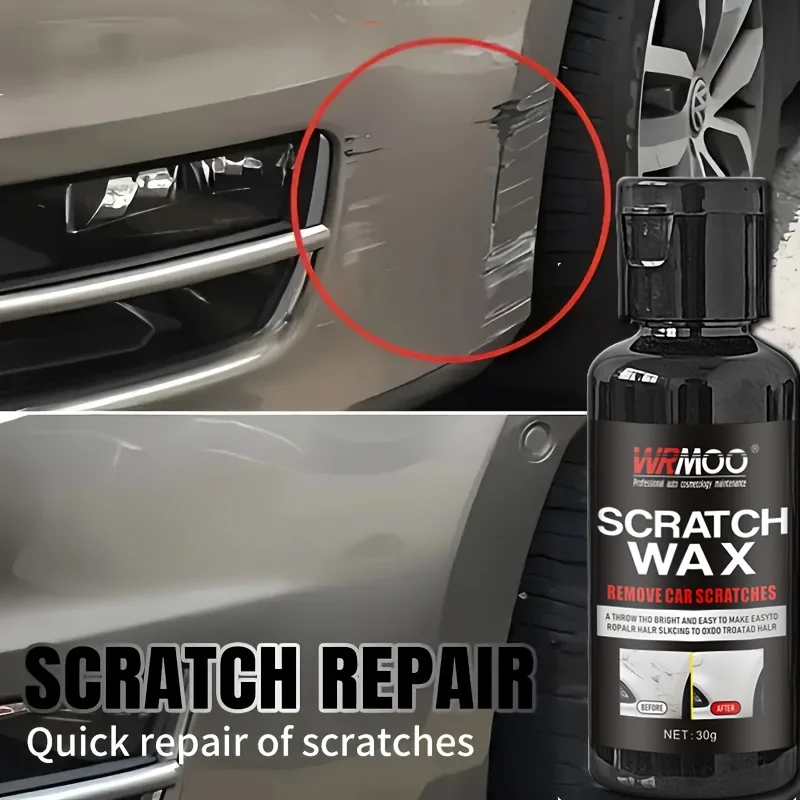 Scratch Remover Wax & Polish Kit - Motorcycle Metal Surface Repair, Restores Shine with Ceramic Coating
